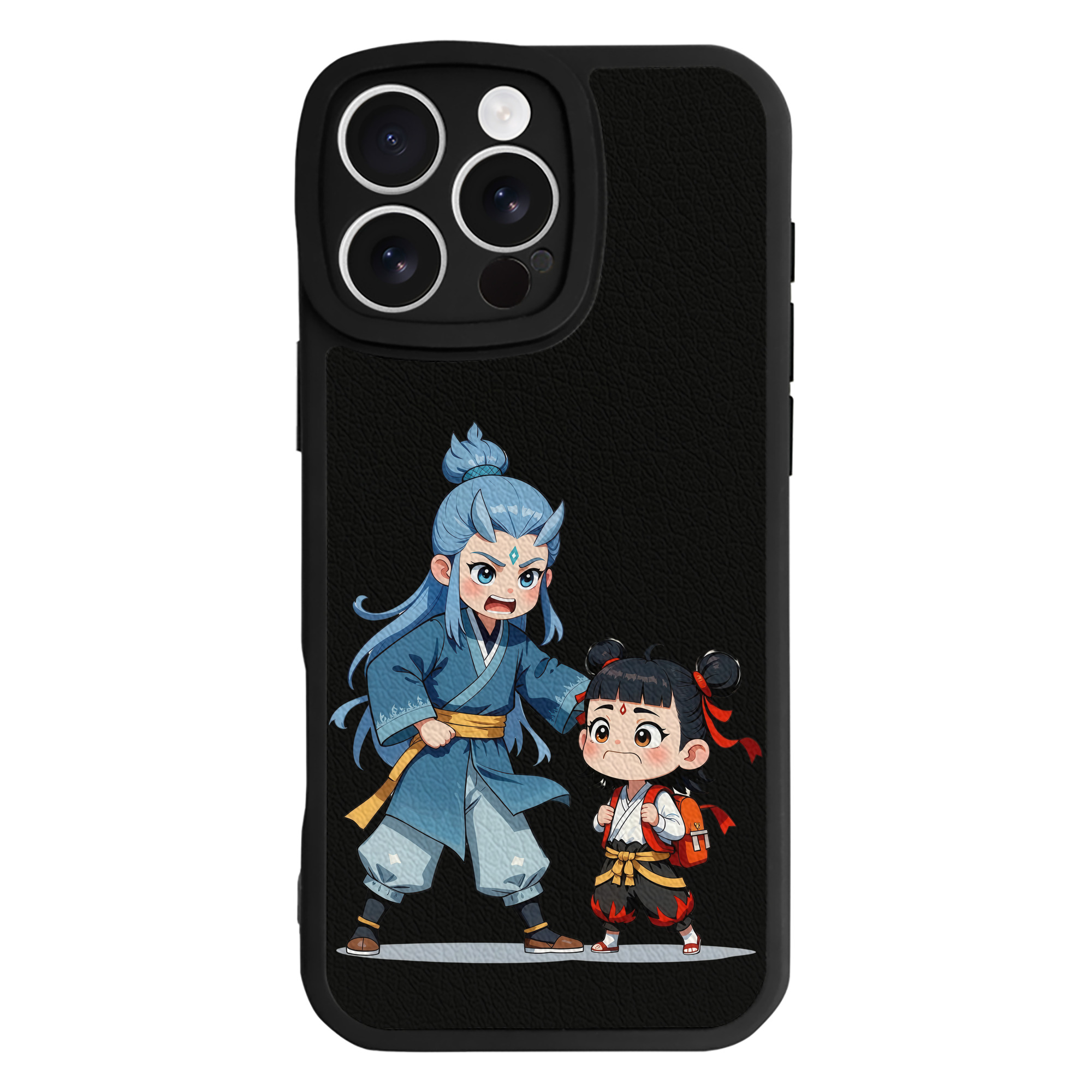 （画像用） Ne Zha 2 ナタ 魔童の大暴れ 【iPhone 16シリーズ対応】シリコンスマホケース（レザー調） 材質：シリコン